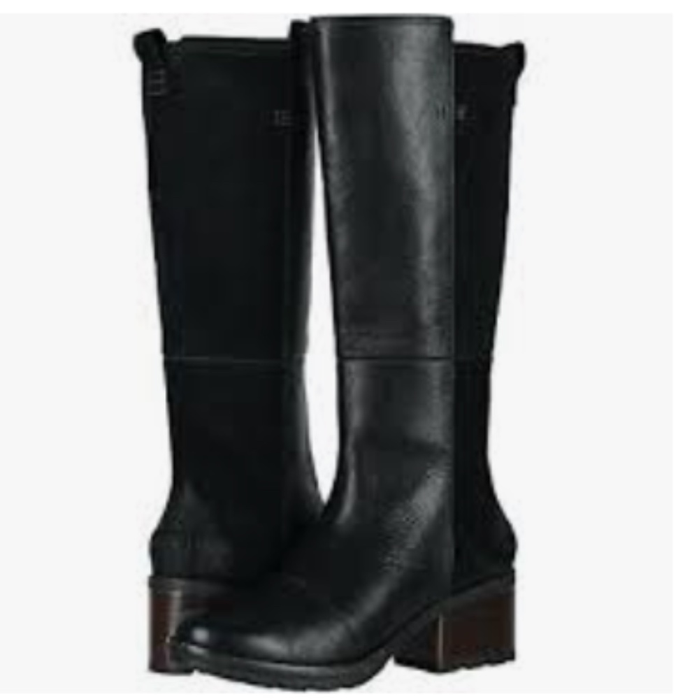 RARE SOREL Black Riding Leather Boots - Picture 5 of 15